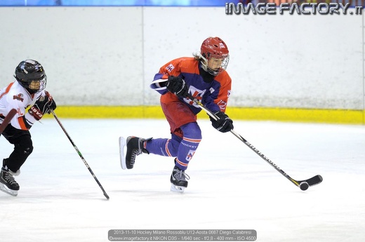 2013-11-10 Hockey Milano Rossoblu U12-Aosta 0667 Diego Calabresi